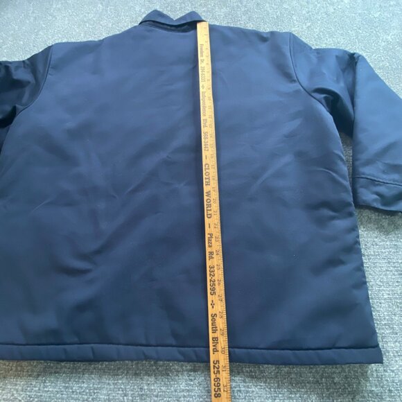 VTG Cintas Work Jacket Mens 2XL‎ Navy Mickey American Truetzschler Patch Quilted - Picture 11 of 14